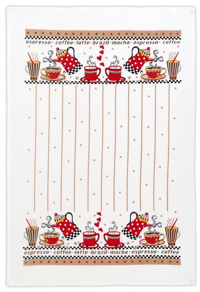 Prosop de bucătărie Bellatex Latte, 40 x 60 cm, set de 2 buc.