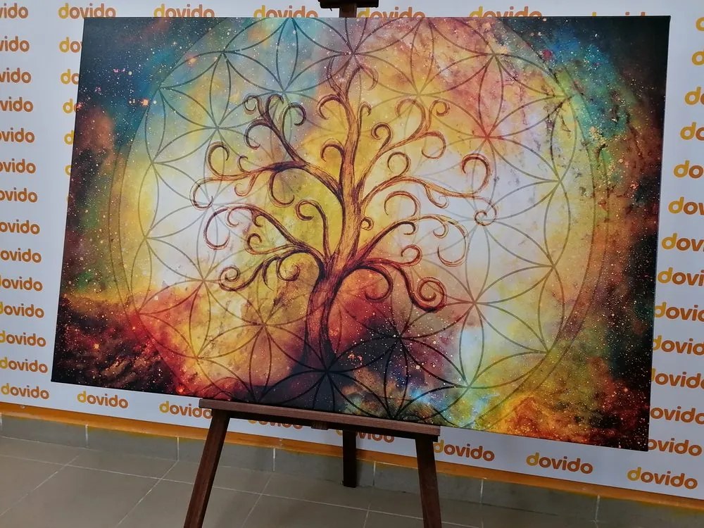 Tablou copac cu floarea vieții
