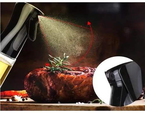 Pulverizator pentru ulei și oțet, 200 ml, negru