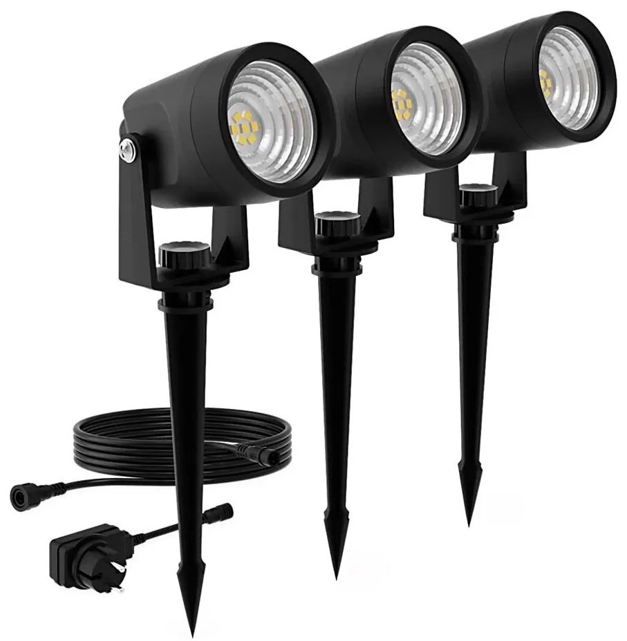 SET 3x corp de iluminat LED de exterior Philips GARDENLINK REUEL LED/1,5W/230V 2700K IP44