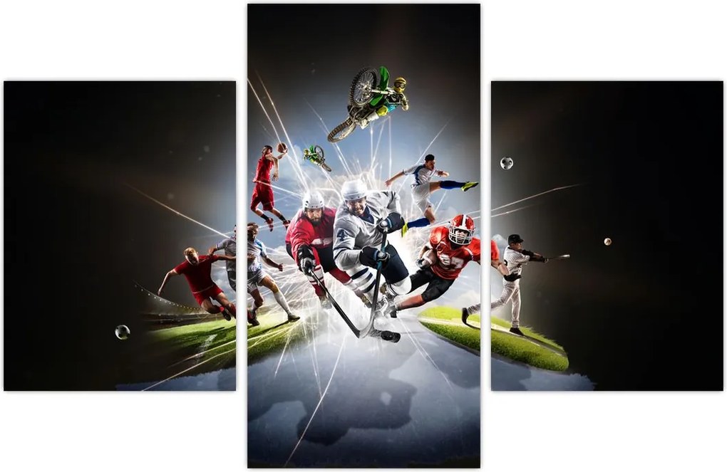Tablou - Sportivii (90x60 cm)