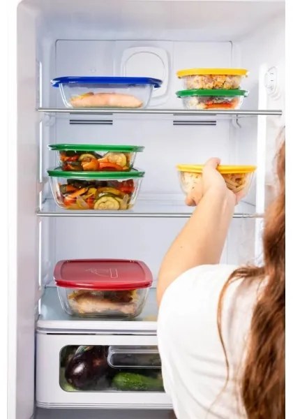 Set de 2 recipiente din sticlă pentru alimente PYREX, 1,2/2,5 l