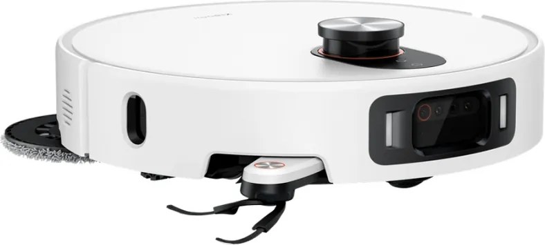 Aspirator robot Xiaomi Robot Vacuum 5 Pro EU OV21GL, 55 W, 20000 Pa, 140 min, cameră triplă AI de 5 MP cu funcție de recunoaștere, stație automată de spălare și uscare, navigație dToF retractabilă, apă la 80 °C, alb