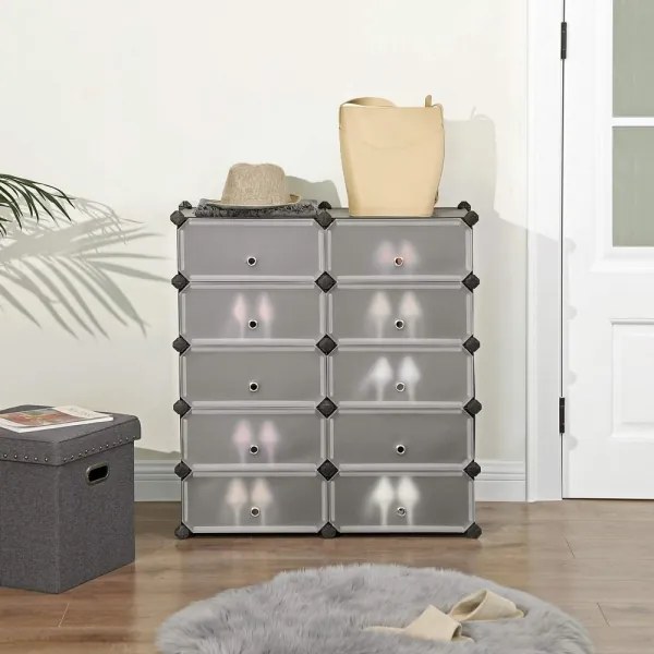 Raft modular BOXIFY cu sertare, negru