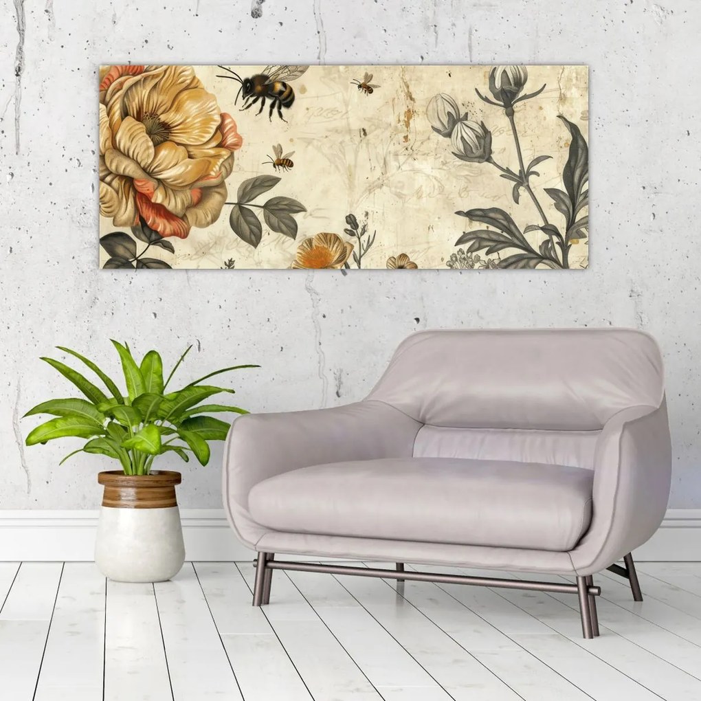 Tablou - Pajiștea albinelor (120x50 cm)