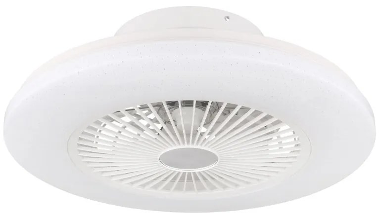 Lustra LED cu ventilator si telecomanda design modern Kello alb