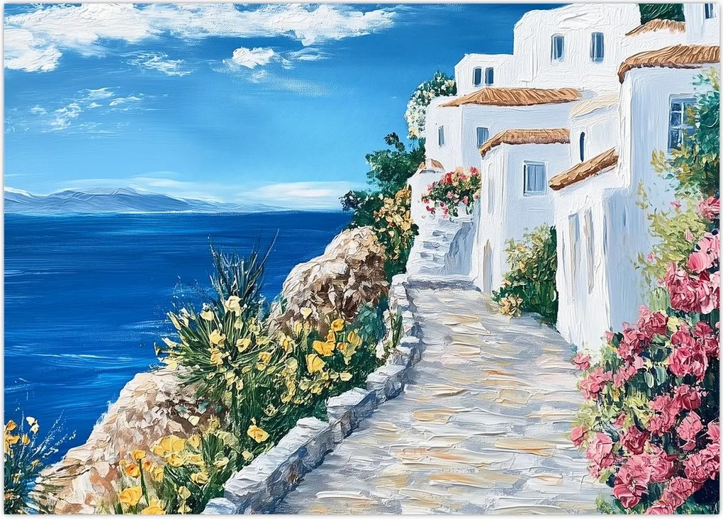 Tablou - Alee lângă mare (70x50 cm)