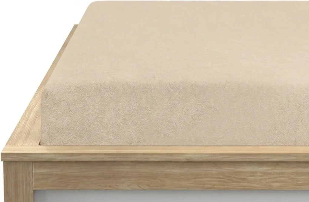 Cearsaf frote EXCLUSIVE bej deschis 90 x 200 cm