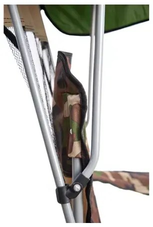 JAKS Scaun de pescuit cu copertină camuflaj Panama