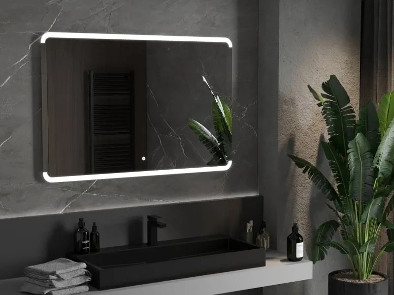 Mexen Nida oglindă de baie iluminată 120 x 80 cm, LED 6000K, anti-aburire - 9806-120-080-611-00