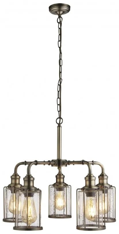 Lustra rustica design traditional Pipes 5L 1265-5AB SRT