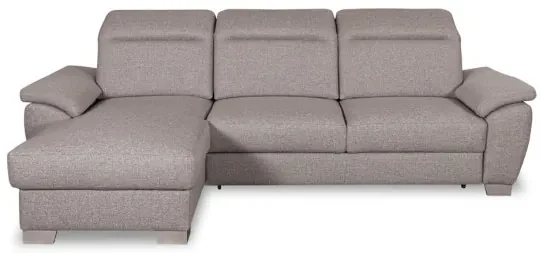 Coltar Extensibil Cu Insula Stanga Dax, 5 Locuri, Lada De Depozitare, Gri, 299 Cm