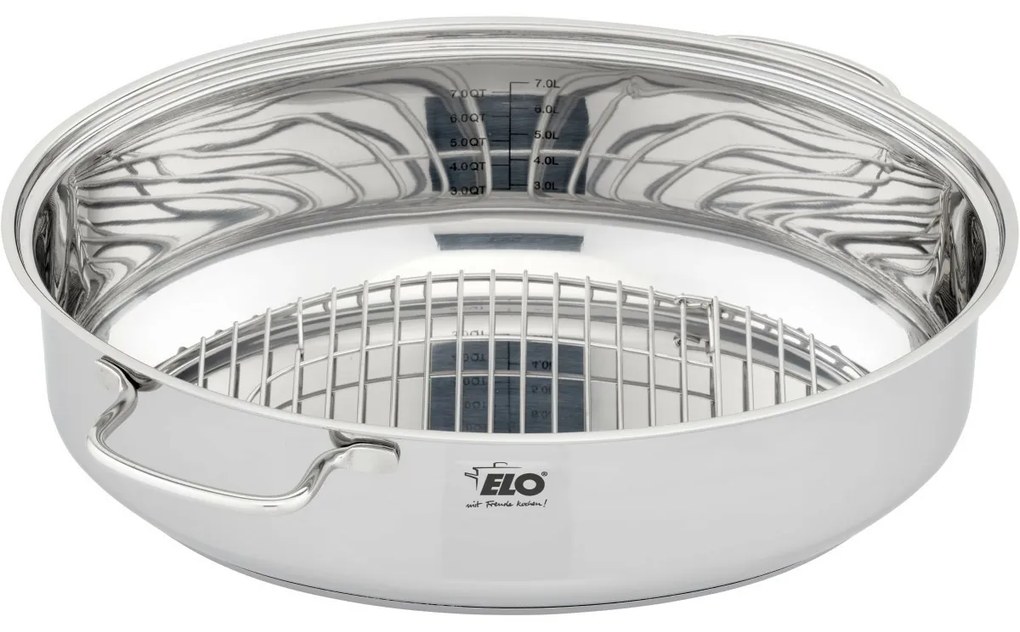 Elo 99938 Tavă de copt cu capac și grătar Bella Gusto 38 x 27,5 cm