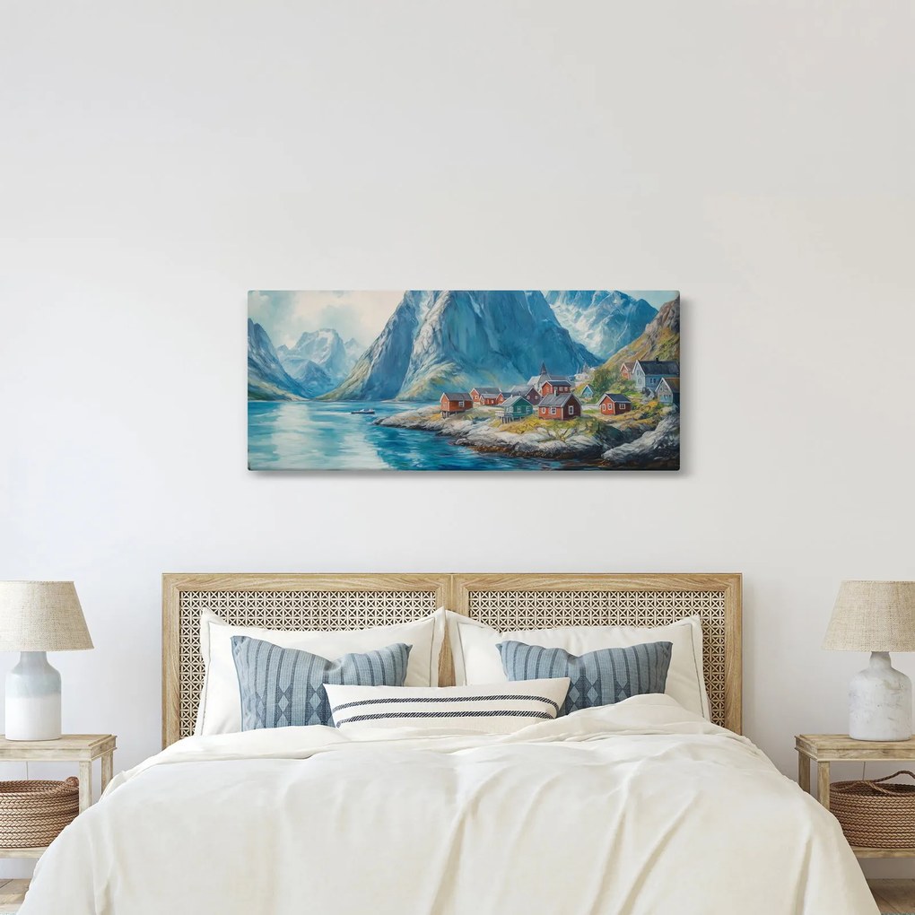 Tablou - Sat norvegian (120x50 cm)