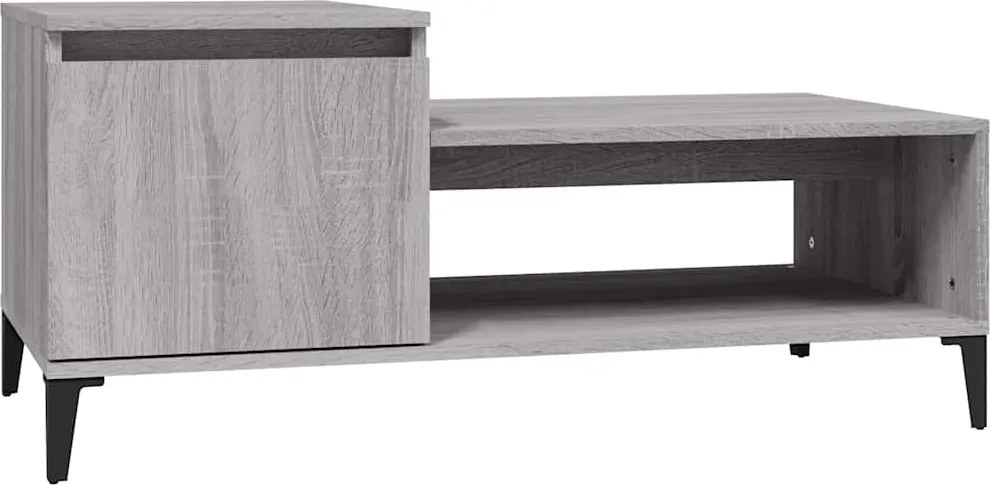 vidaXL Măsuță de cafea, gri sonoma, 100x50x45 cm, lemn prelucrat