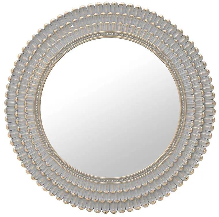 Oglinda de perete gri-auriu plastic 76 cm