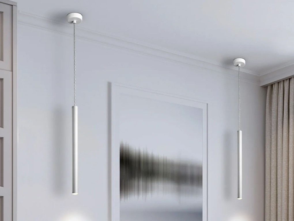 Pendul LED dimabil design modern minimalist Varas alb SV-373075