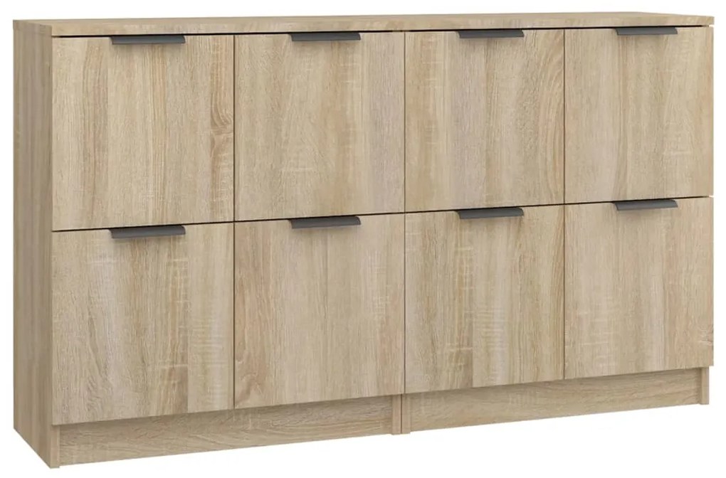3115806 vidaXL Servante, 2 piese, stejar sonoma, 60x30x70 cm, lemn prelucrat
