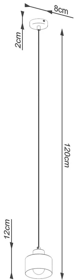 Lustră neagră ø 12 cm Alastro – Sollux