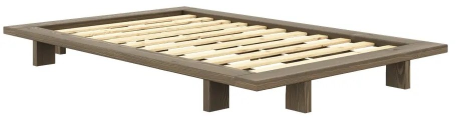 Pat maro din lemn de pin cu somieră 120x200 cm Japan – Karup Design