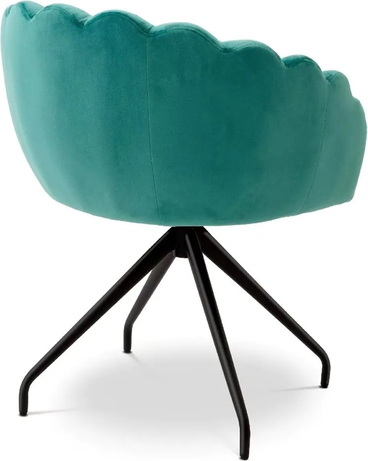 Scaun pivotant design elegant LUX Luzern, Savona turquoise