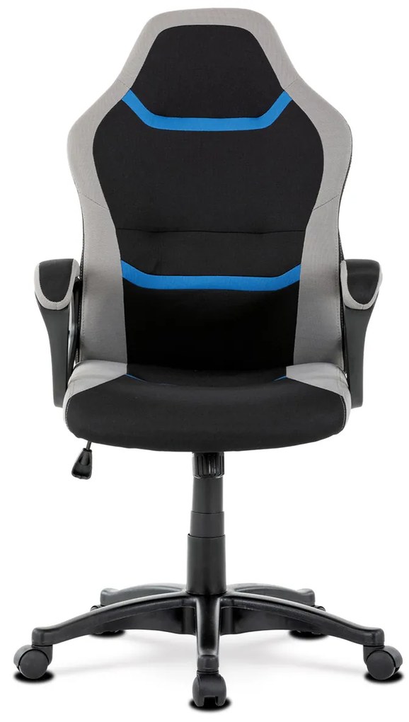 Fotoliu de birou/gaming Leira-L611-BLUE (Negru + Gri + Albastru). 1042711