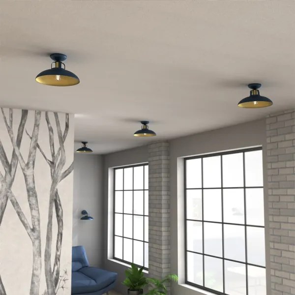 Lustră aplicată Brilagi FLAMENGO 1xE27/60W/230V albastru