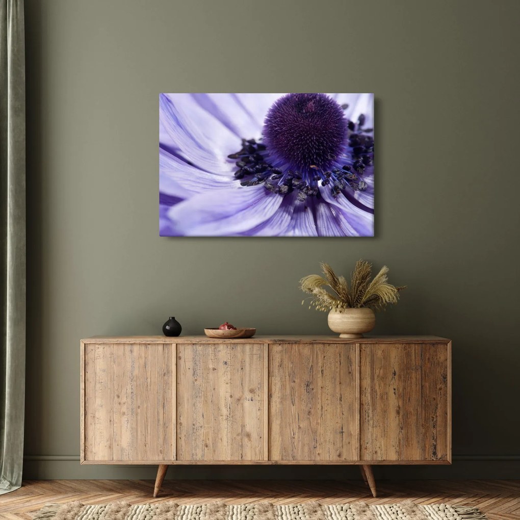 Tablou - Floare mov (90x60 cm)