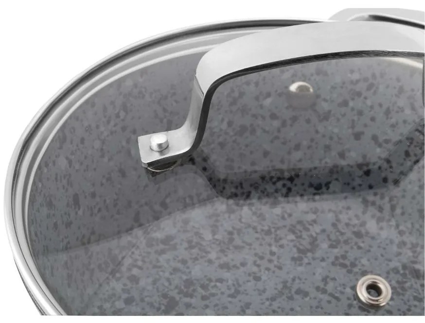 Lamart LT1252 cratiță cu capac Granit, diametru 18cm