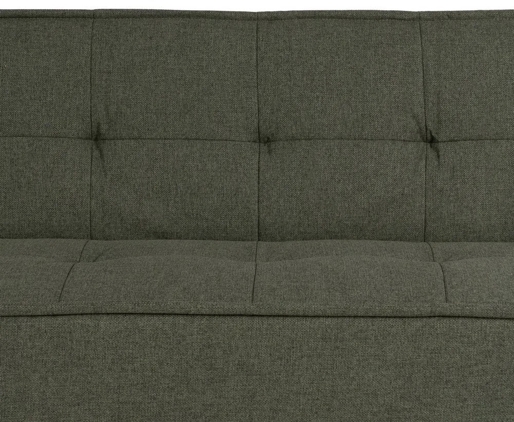 Canapea verde extensibilă cu tapițerie din chenille 181 cm – Ixia