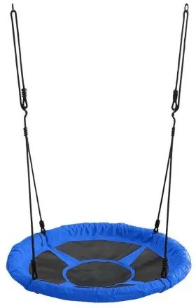 Leagan suspendat, cuib de barza, albastru, max 100 kg, 65 cm