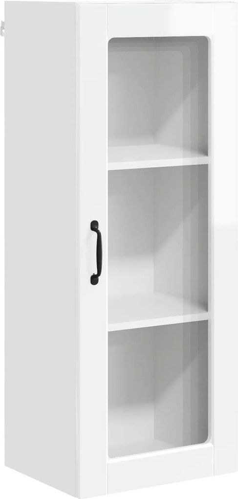 vidaXL Dulap de bucătărie Alb lucios 40 x 31 x 100 cm Lemn compozit