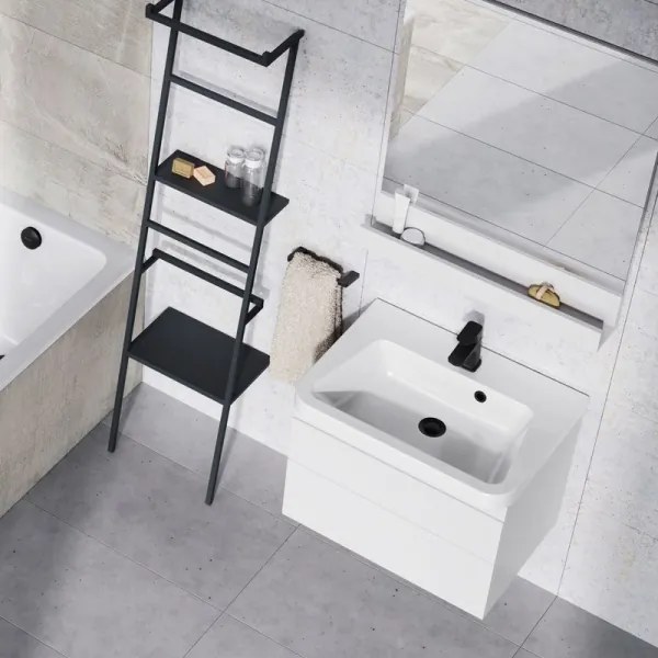 Baterie lavoar Ravak FREE X070148, 14,4 cm, neagră