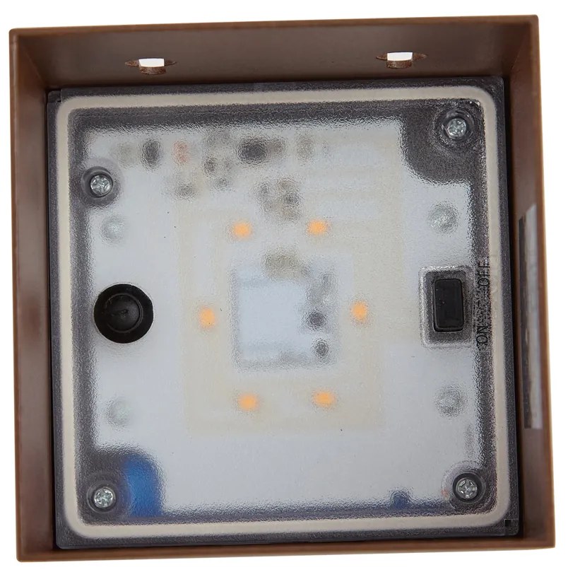 Lampă de perete de exterior maro rugină, inclusiv LED IP65 Solar - Charlene