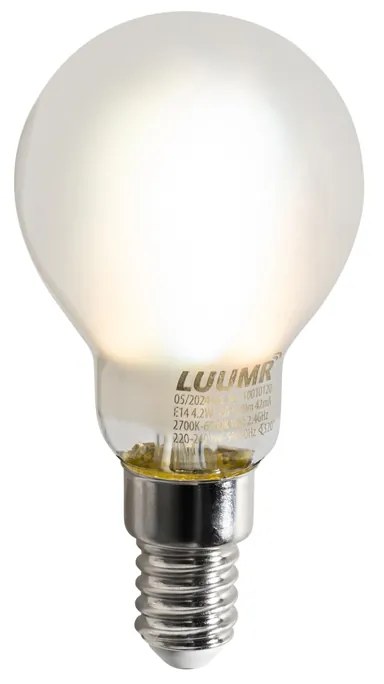 Bec LED inteligent E14 P45 Mat 4.2W 470lm 2700-6500K