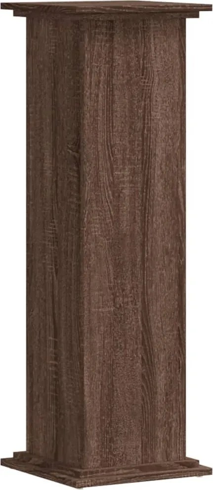 vidaXL Suport de plante, stejar maro, 33x33x100 cm, lemn prelucrat