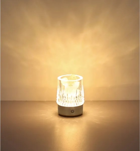 Globo 21044S - Lampă de birou LED LIZZY cu control tactil LED/1W/5V 3000K 1200 mAh argintie