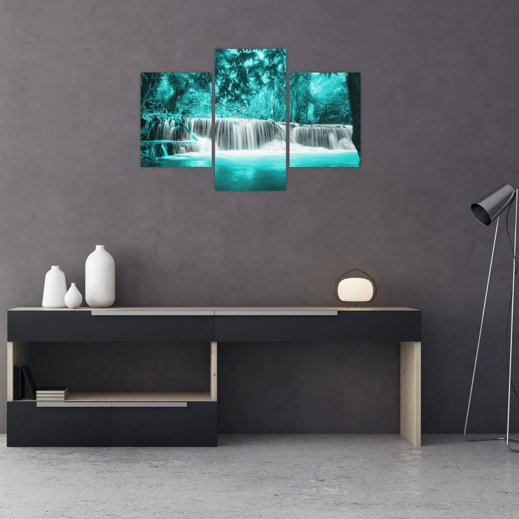 Tablou - Cascada albastră (90x60 cm)