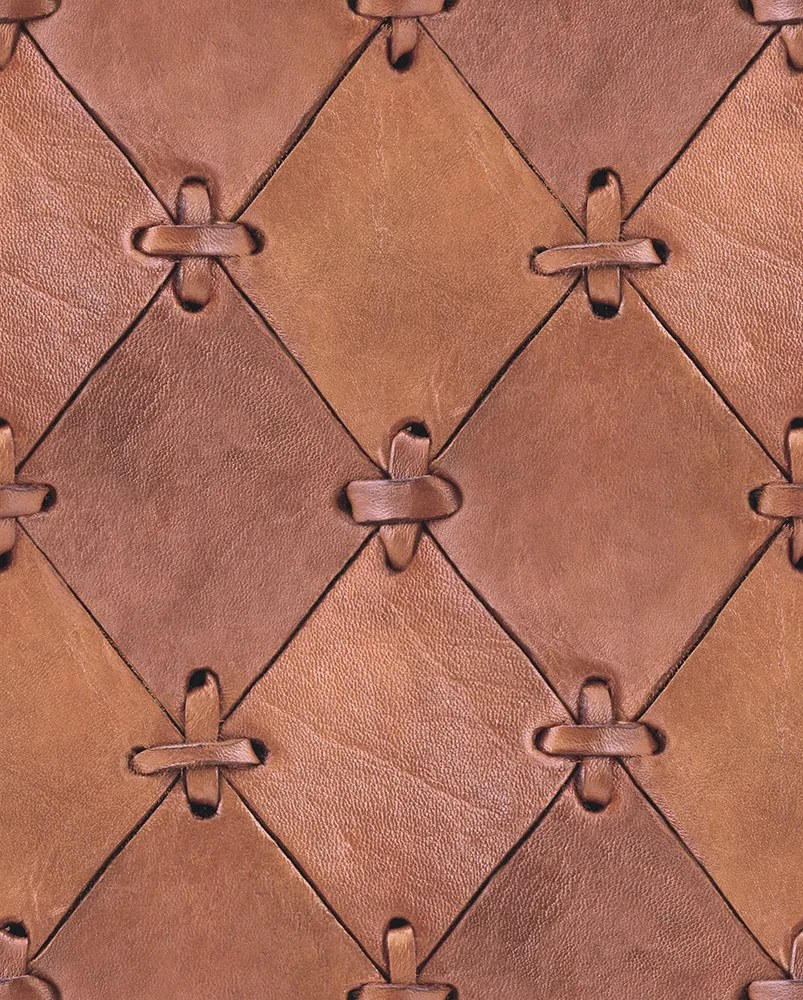 Tapet Leather Rhombs, repetitiv, Rebel Walls