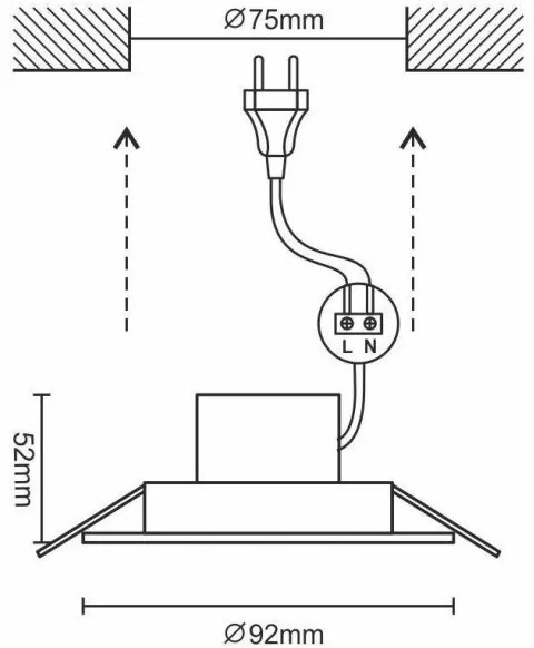 Plafonieră LED dimabilă pentru baie LED/7W/230V 3000K-6500K Wi-Fi Tuya IP44