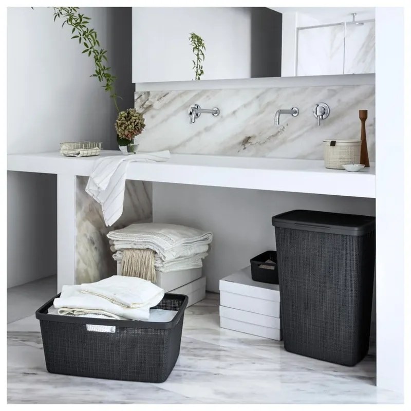 Coș de rufe Curver Jute, 46 l, gri