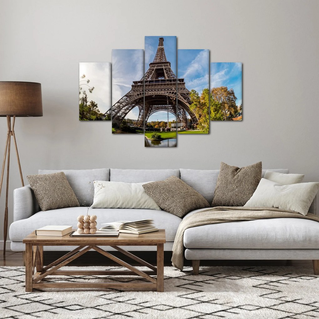 Tablou - Turnul Eiffel colorat (150x105 cm)