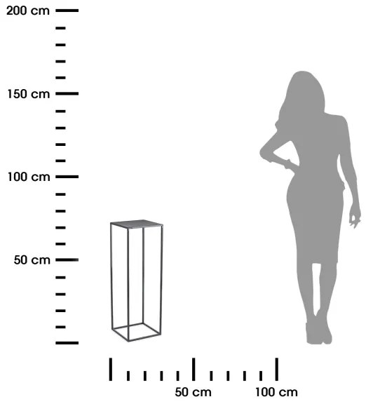 Suport de flori 70x24 cm antracit