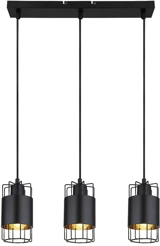 Rabalux Dimitri lampă suspendată 3x40 W negru 3126