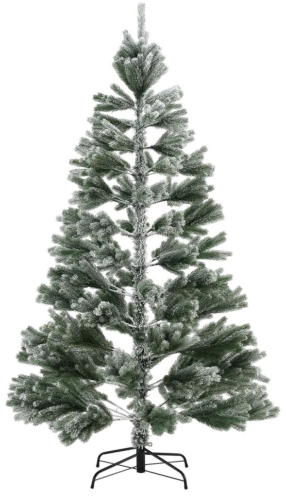 Brad artificial Talvi 210 cm verde cu suport de zapada si negru