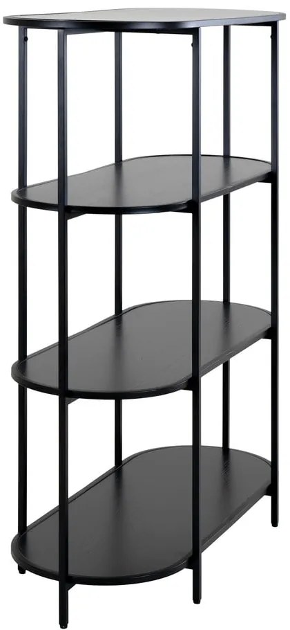 Bibliotecă neagră 36x111 cm Vita - House Nordic