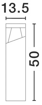 Stalp LED pentru iluminat exterior IP54 LOCK NVL-813104
