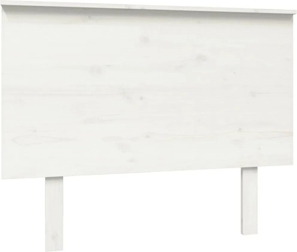 vidaXL Tăblie de pat, alb, 104x6x82,5 cm, lemn masiv de pin