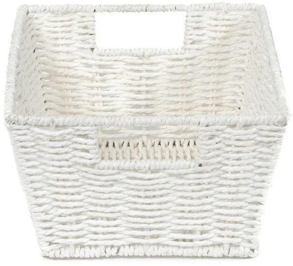Coș tricotat compactor 31 x 24 x 14 cm, negru