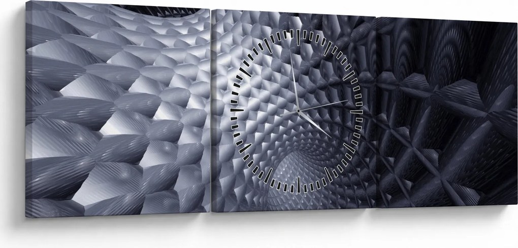 Tablou - Abstract 3D (cu ceas) (90x30 cm)